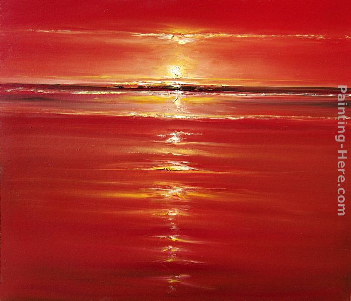 Red on the Sea painting - 2011 Red on the Sea art painting